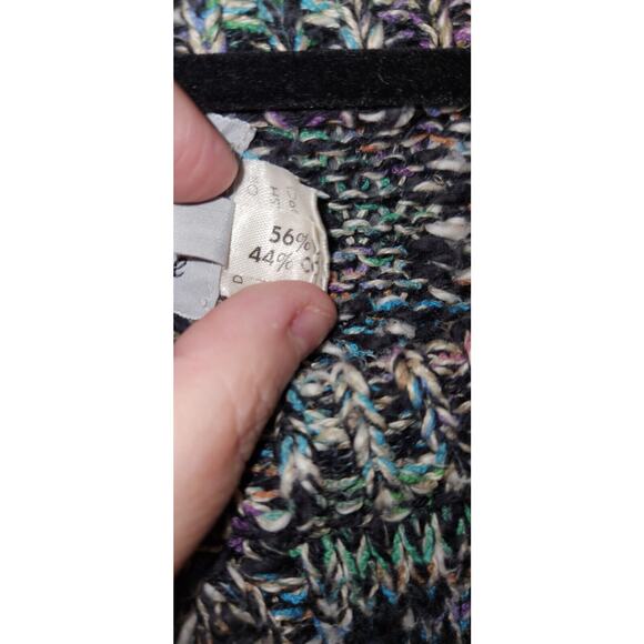 Christopher Fischer For Saks Men Cable Knit‎ Linen Cotton Sweater Sz L Winter - Picture 6 of 8